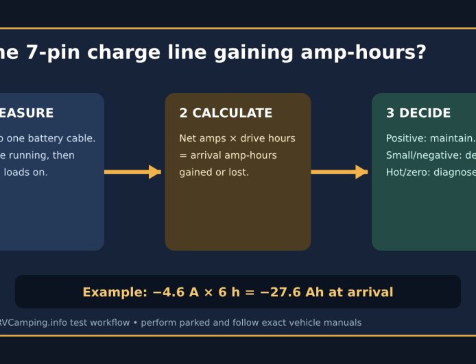 Test whether the 7-pin connection is charging your trailer battery