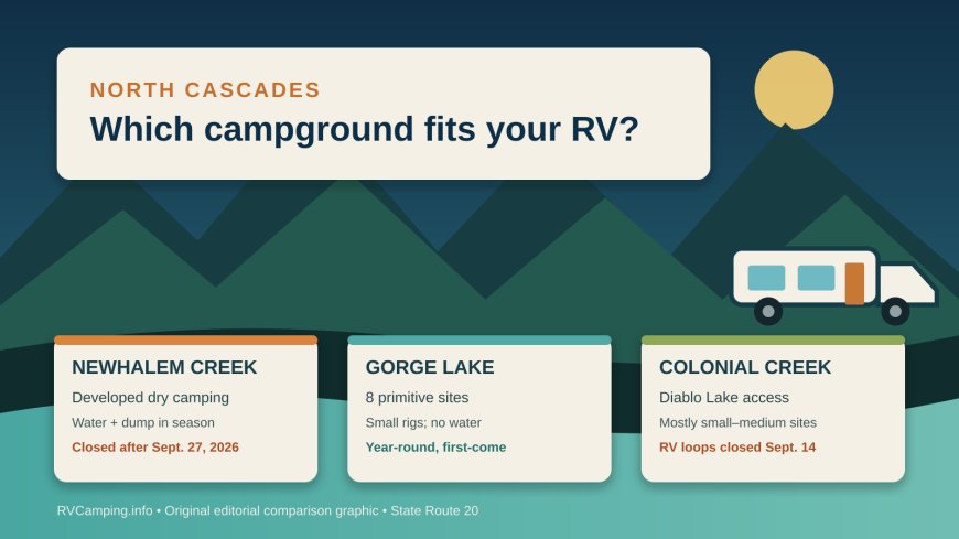 Newhalem, Gorge Lake, or Colonial Creek: Which North Cascades Campground Fits Your RV?