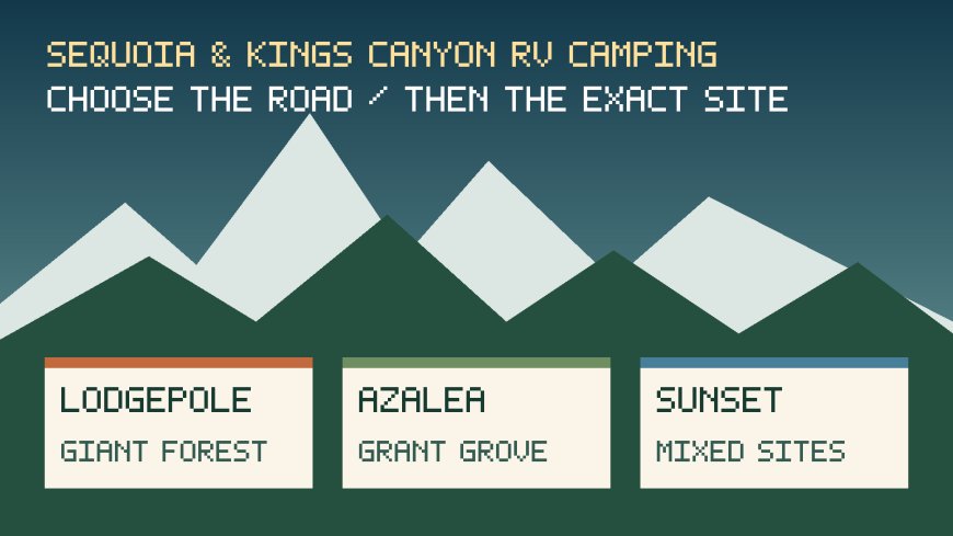 Lodgepole vs. Azalea vs. Sunset: which Sequoia and Kings Canyon campground fits your RV?