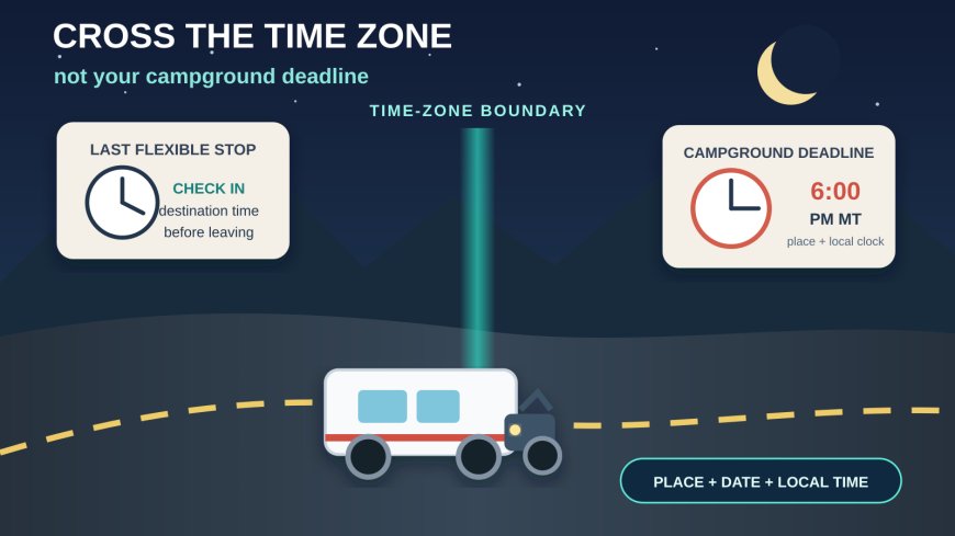 Cross the Time Zone, Not Your Campground Deadline