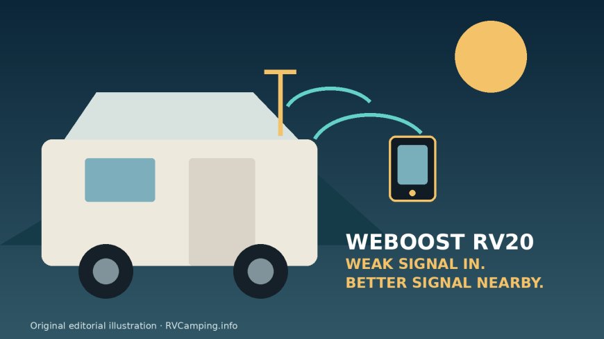 weBoost RV20 review: useful weak-signal help, not satellite internet