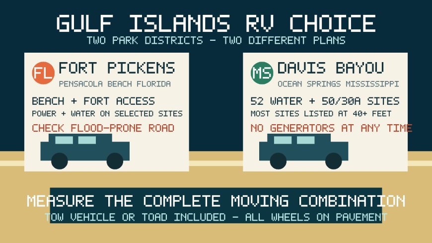 Fort Pickens vs. Davis Bayou: Which Gulf Islands Campground Fits Your RV?