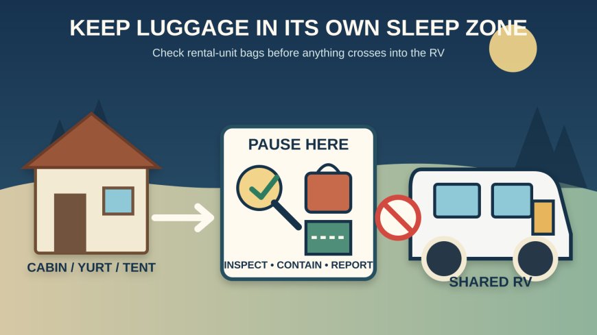 Keep Cabin Luggage Out of the RV: A Bed-Bug Travel Plan for Mixed Groups