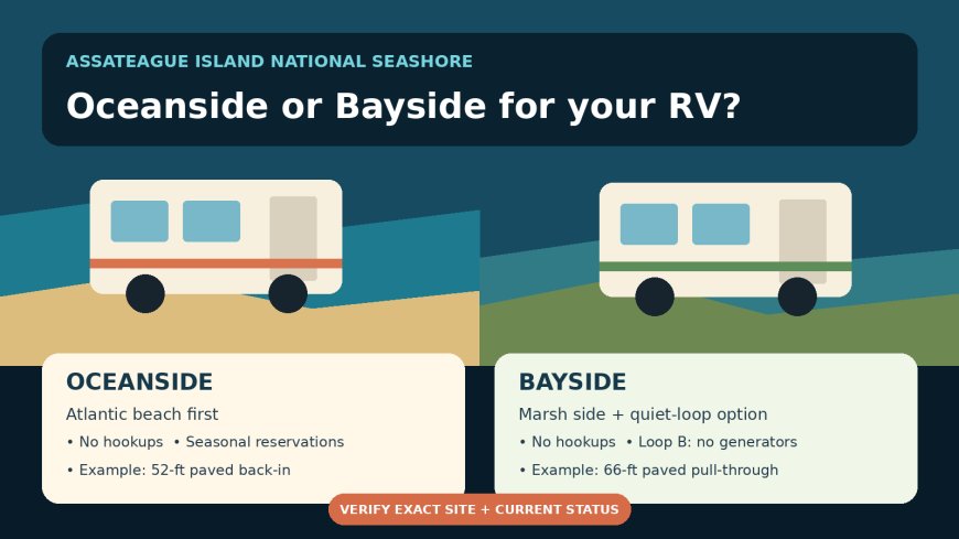 Assateague RV Camping: Oceanside vs. Bayside
