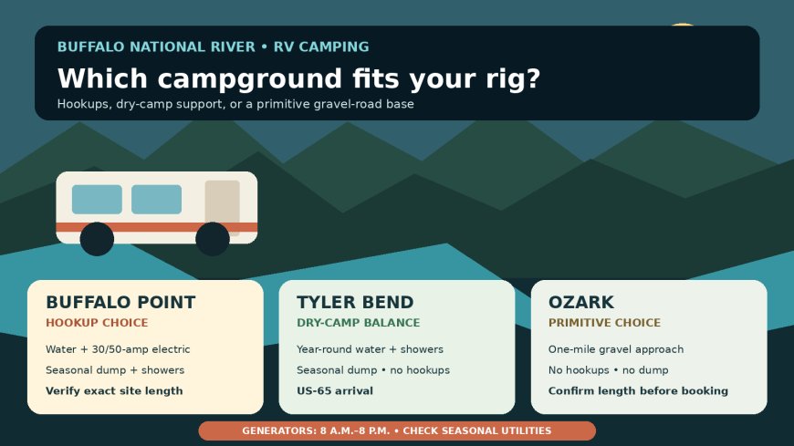 Buffalo National River RV Camping: Buffalo Point vs. Tyler Bend vs. Ozark