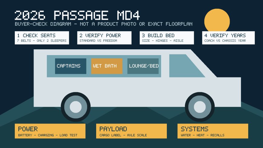2026 Midwest Automotive Designs Passage MD4 170 EXT review: seven seats, two sleepers