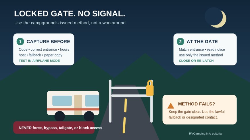 Locked campground gate, no cell signal: the lawful access plan