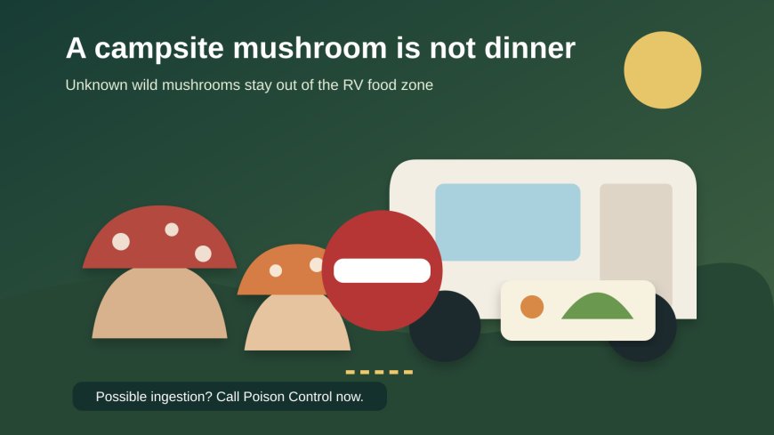 The mushroom beside your campsite is not dinner