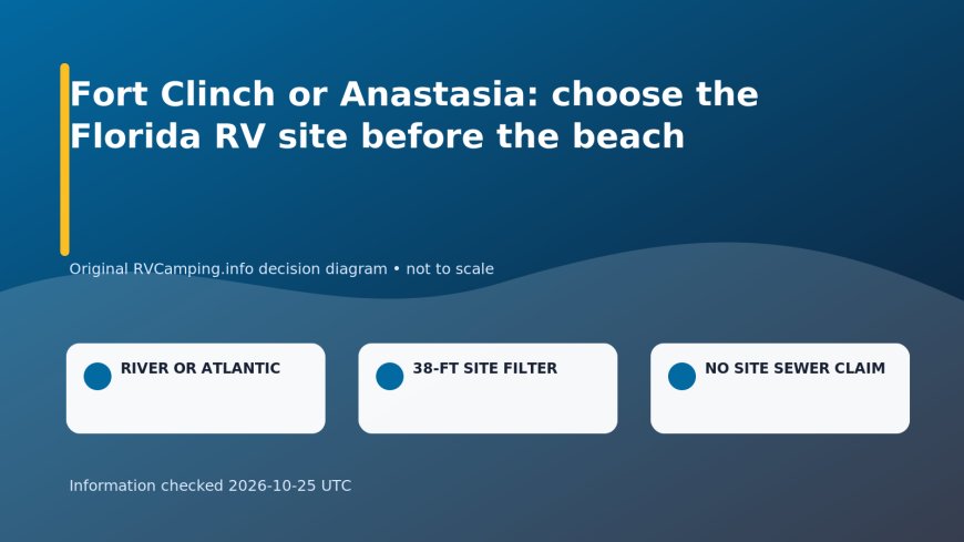 Fort Clinch or Anastasia: choose the Florida RV site before the beach