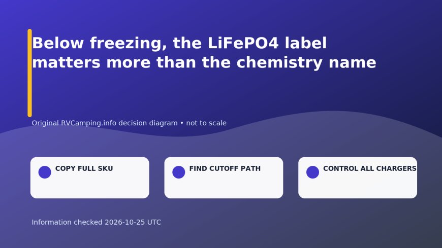 Below freezing, the LiFePO4 label matters more than the chemistry name
