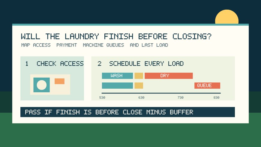 Campground laundry is an appointment: will your loads finish before closing?
